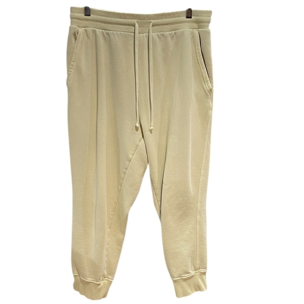 Anthropologie Beige Track Joggers